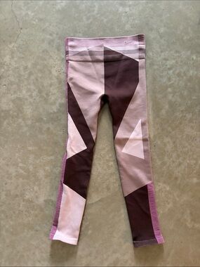 Nike Pink & Brown Geometric Leggings